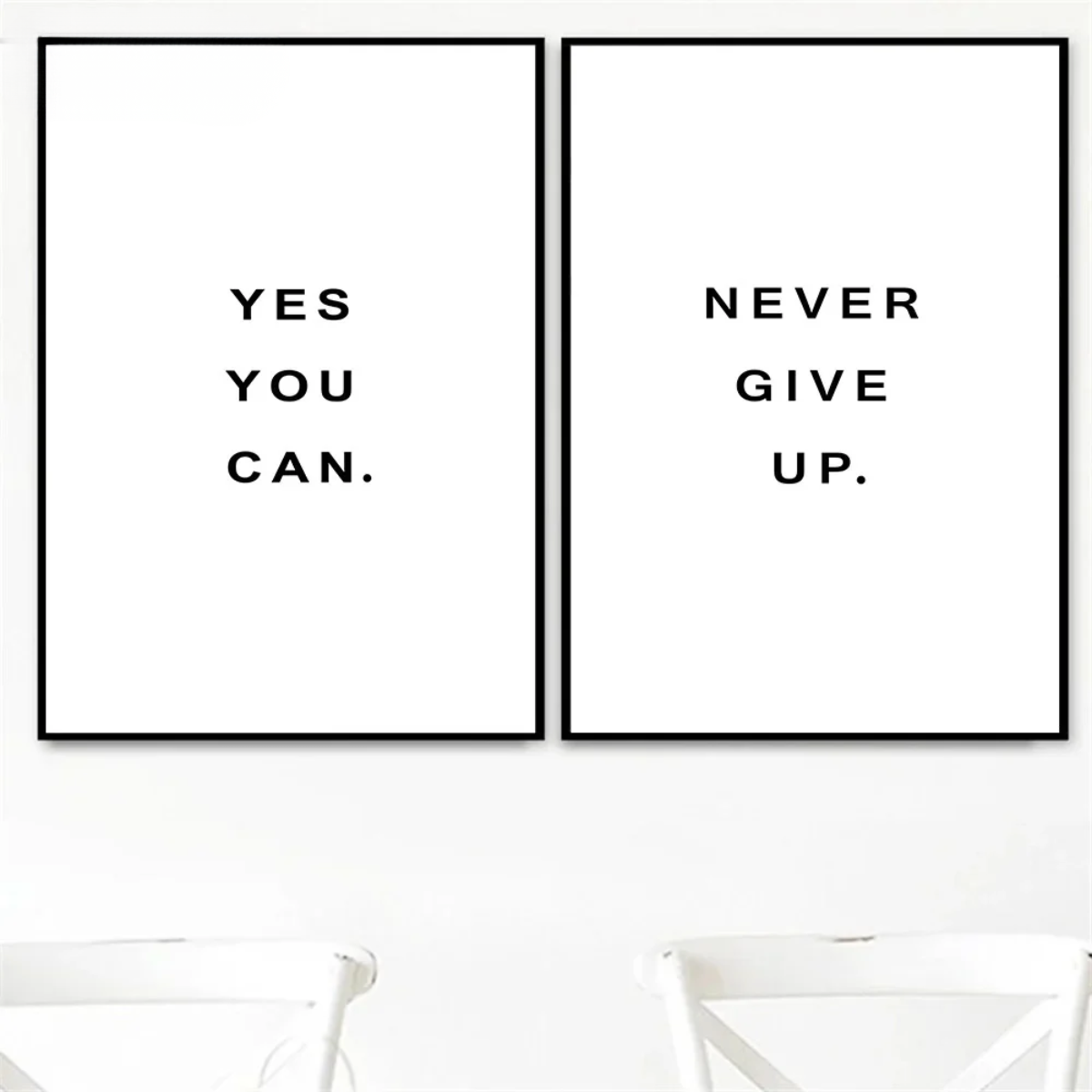 Breathe Quote Minimalist Canvas Print