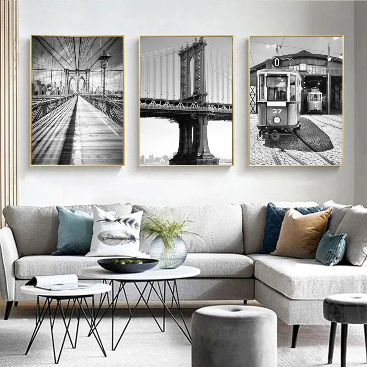 Cityscapes New York & Paris Canvas