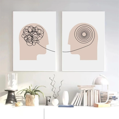 Minimal Abstract Psychology Canvas
