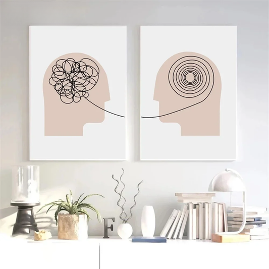 Minimal Abstract Psychology Canvas