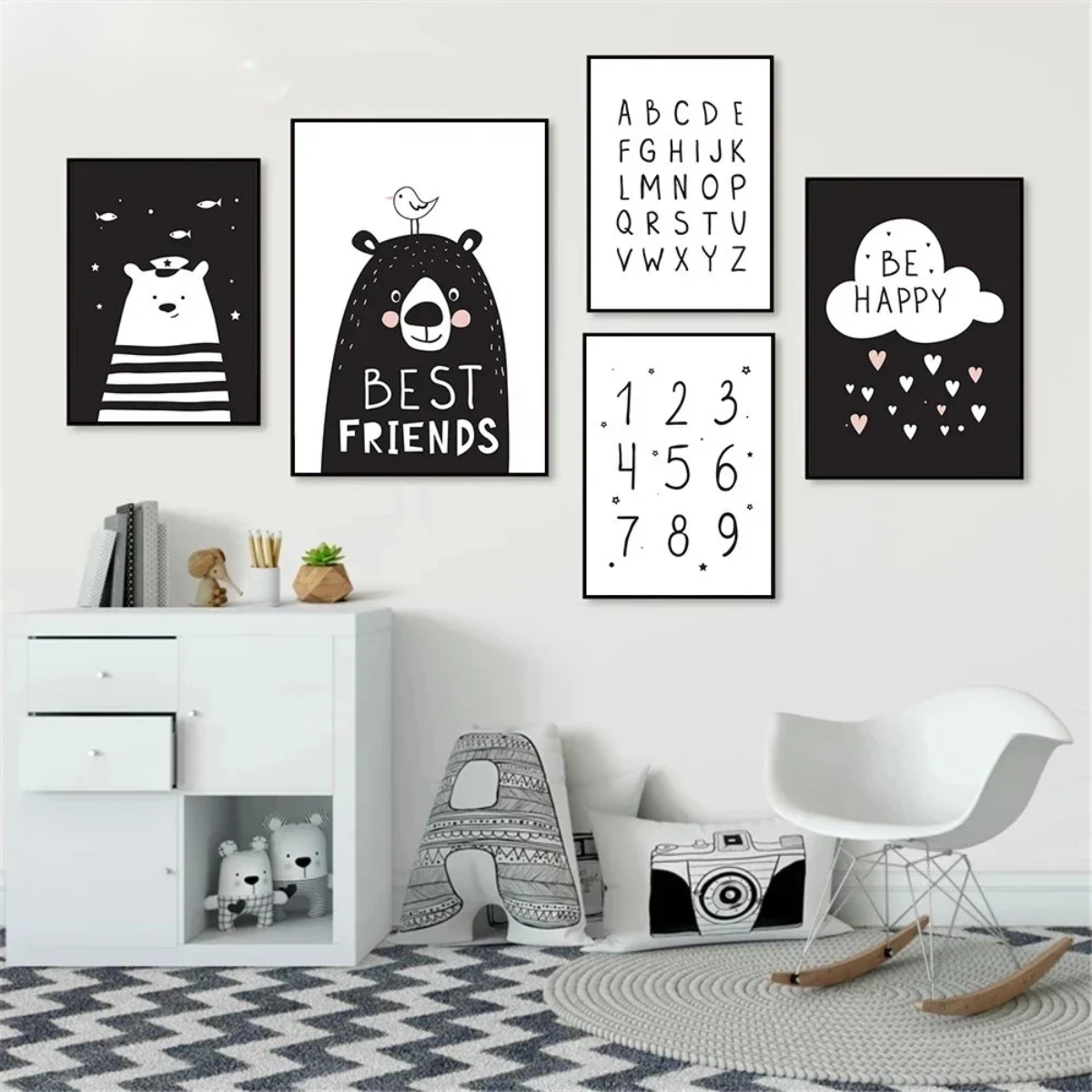 Alphabet & Numbers Kids Canvas