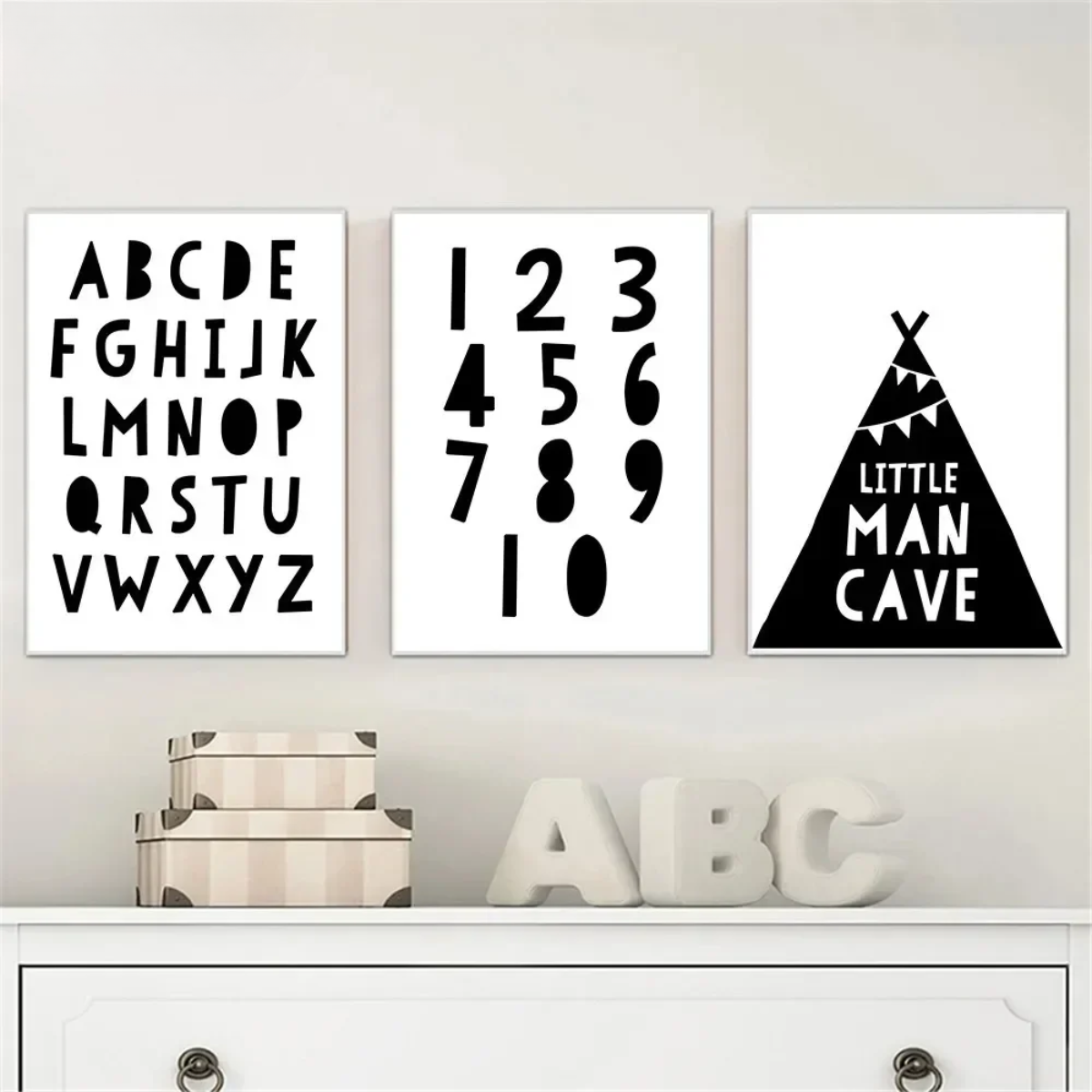 Alphabet & Numbers Kids Canvas