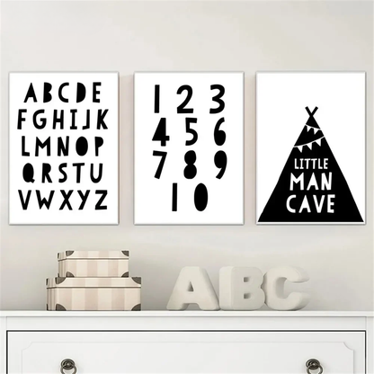 Alphabet & Numbers Kids Canvas