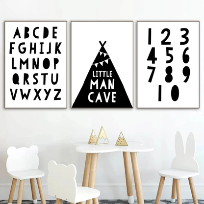 Alphabet & Numbers Kids Canvas