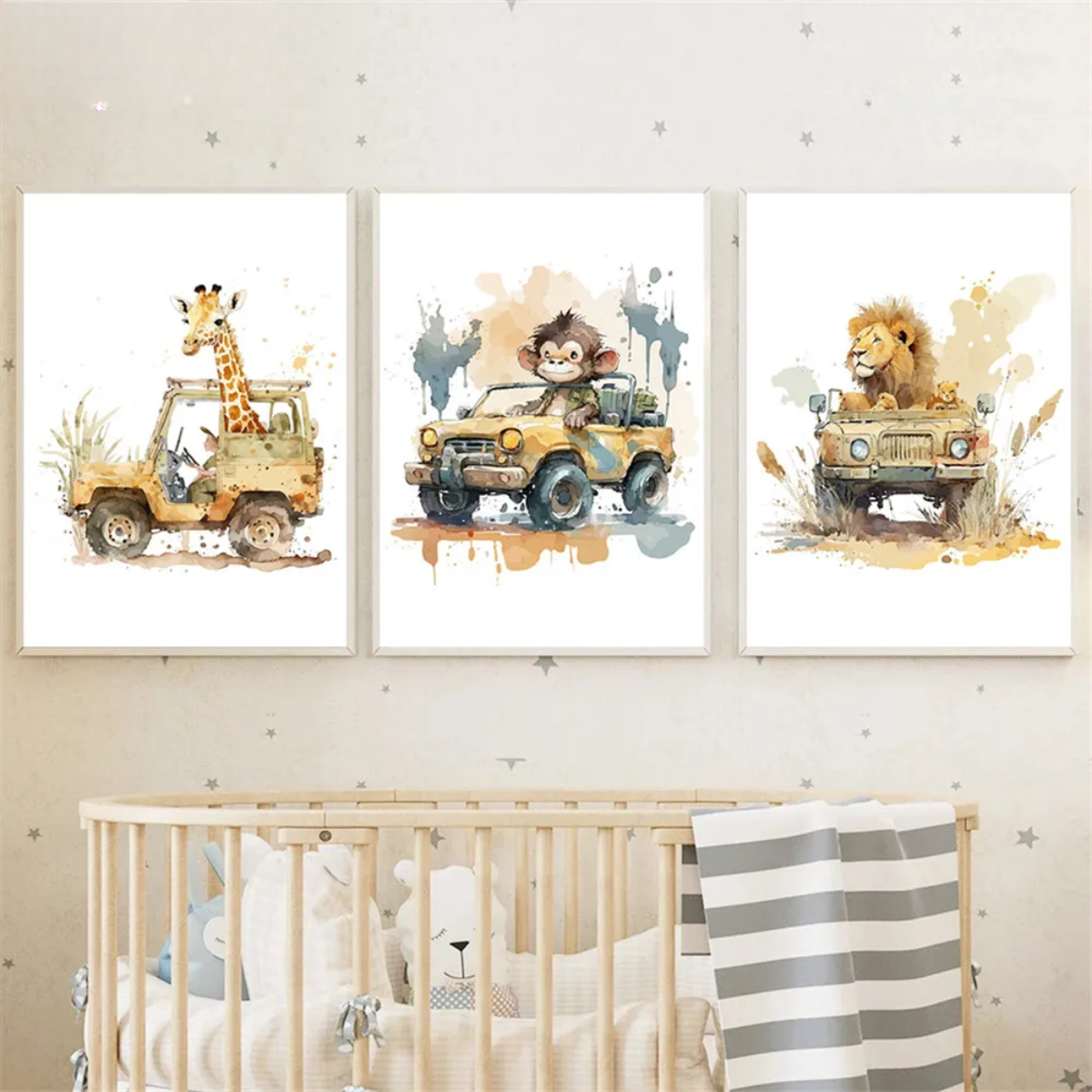Jungle Animals Nursery Canvas