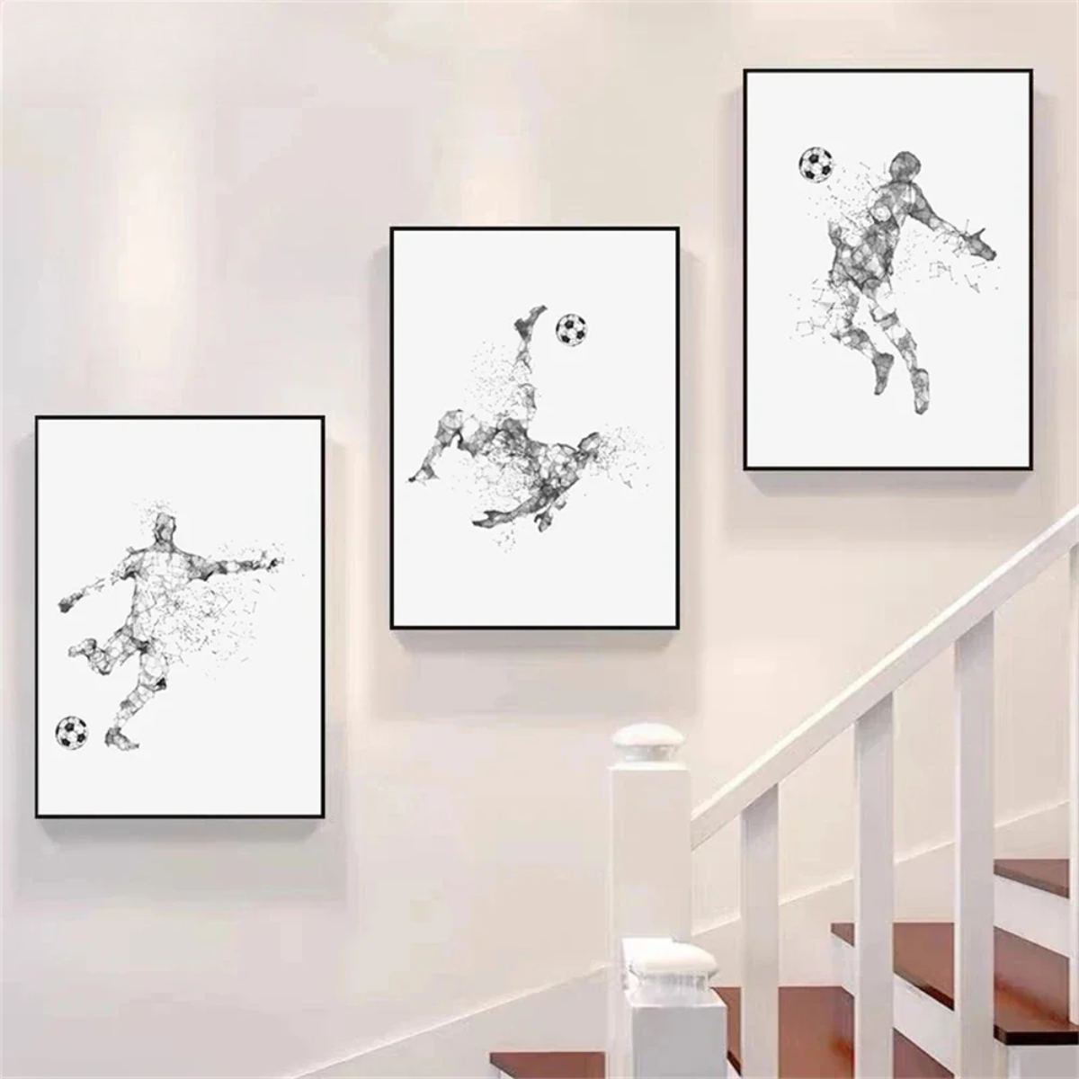 Teen Football Abstract Canvas Print