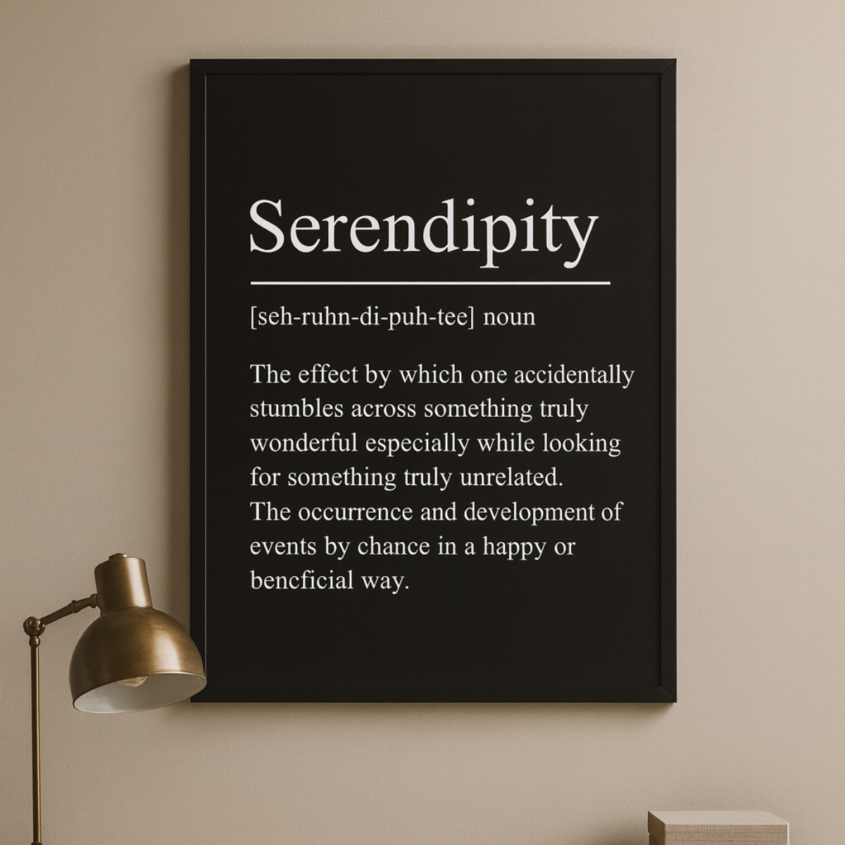 Black Minimalist Inspirational ''Success" Quote Print