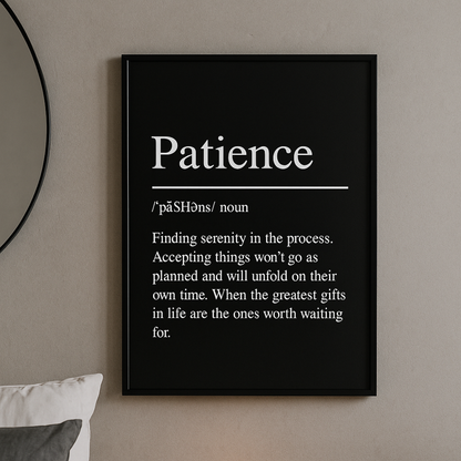 Black Minimalist Inspirational ''Success" Quote Print