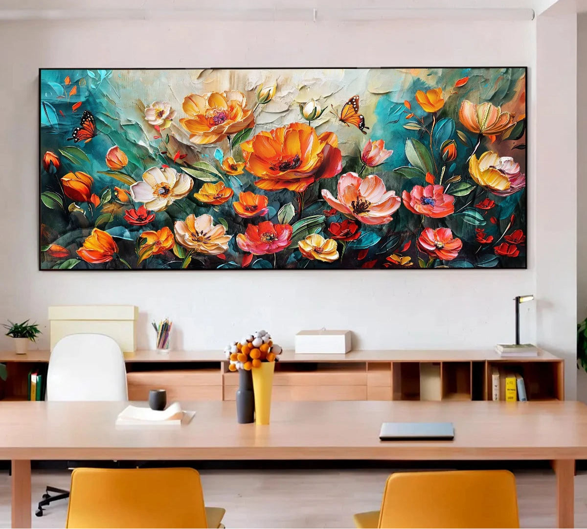 Abstract Flower Canvas - Set Of 3