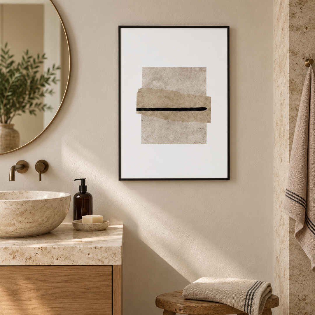 Layered Stone Abstract Canvas Print