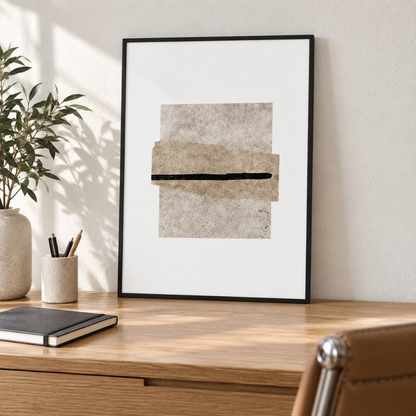 Layered Stone Abstract Canvas Print
