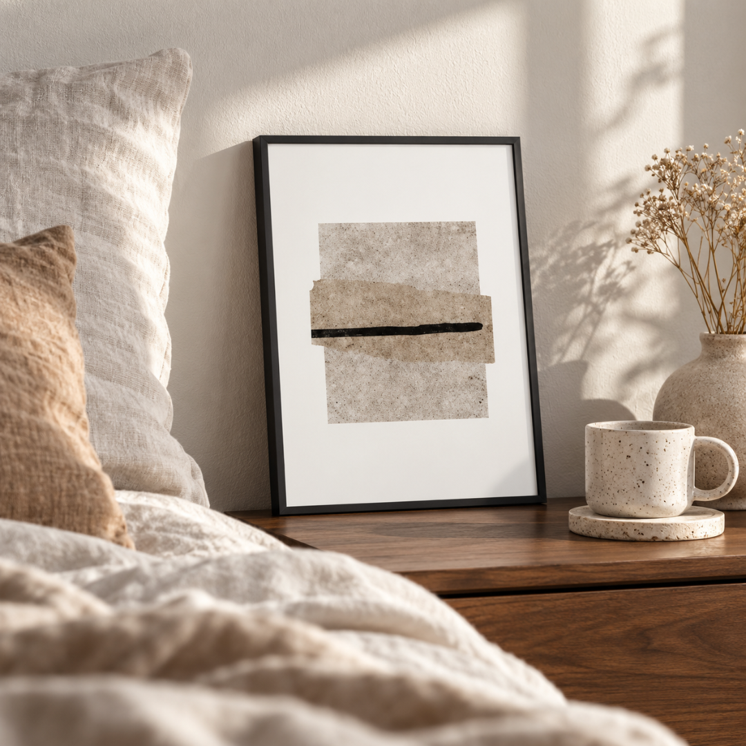 Layered Stone Abstract Canvas Print