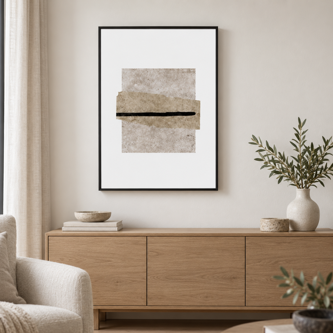 Layered Stone Abstract Canvas Print