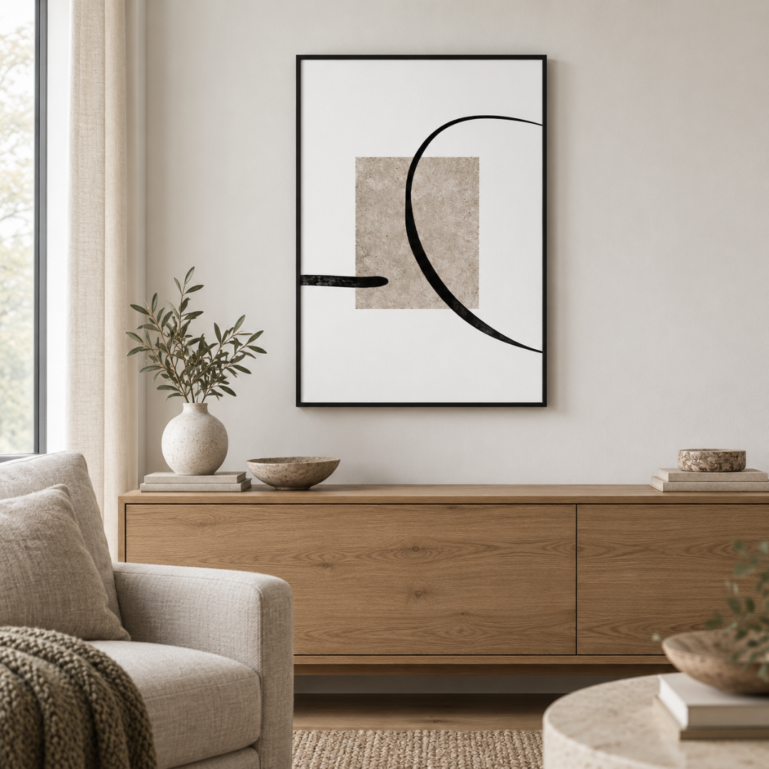 Stone Arc Abstract Canvas Print