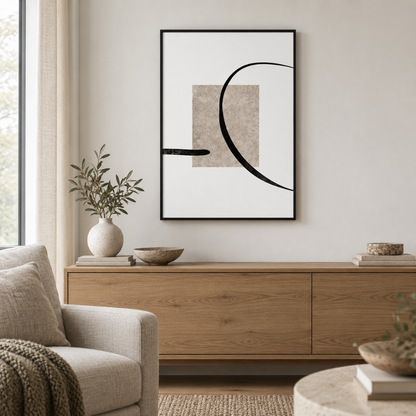 Stone Arc Abstract Canvas Print
