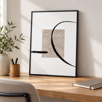 Stone Arc Abstract Canvas Print