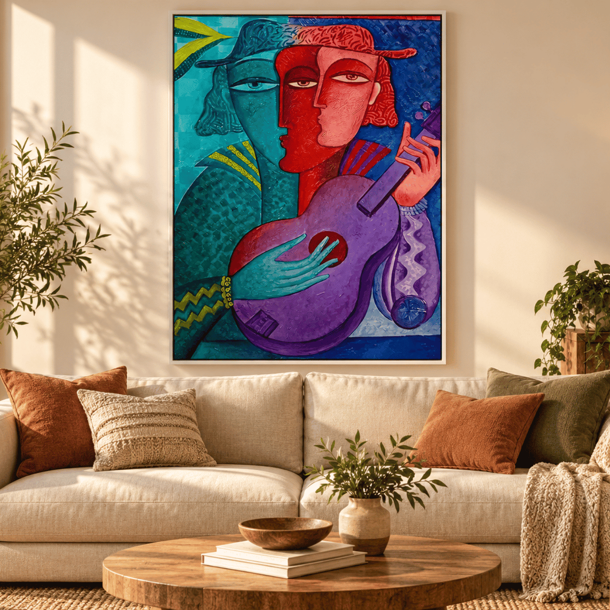 Duet In Colour Canvas Print