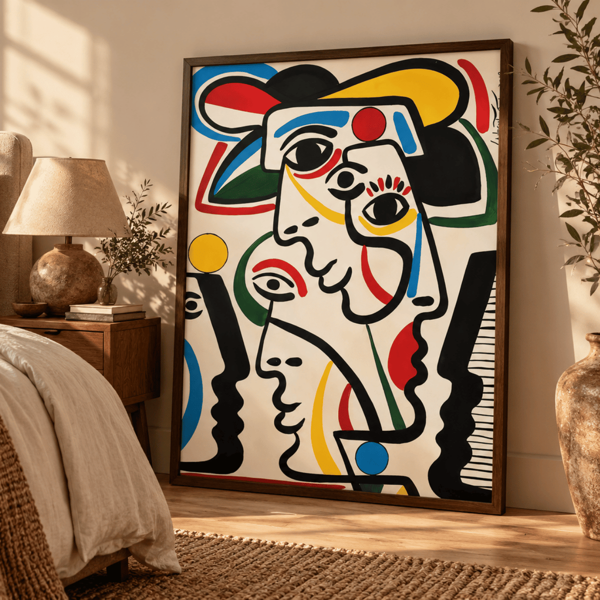 Carnival Of Faces Canvas Print