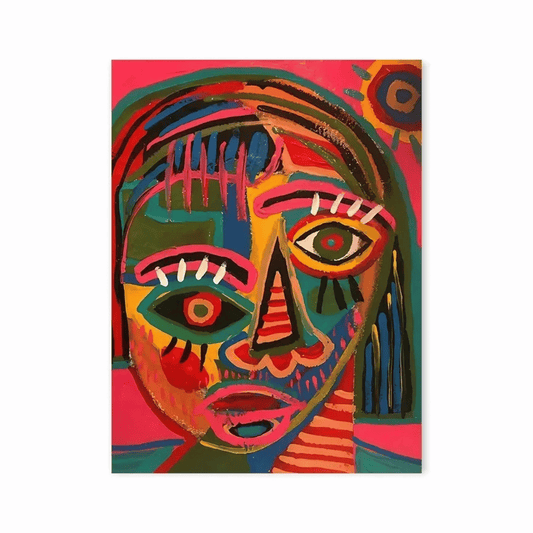 Wild Gaze Face Canvas Print