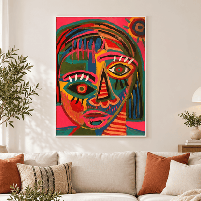 Wild Gaze Face Canvas Print