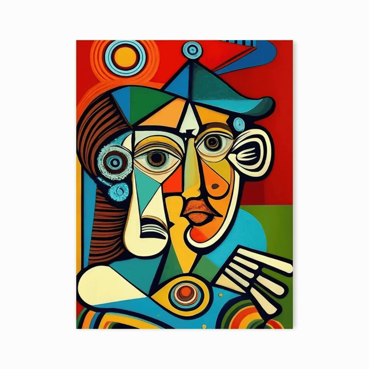 Prism Mind Face Canvas Print