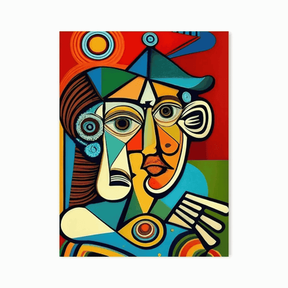 Prism Mind Face Canvas Print