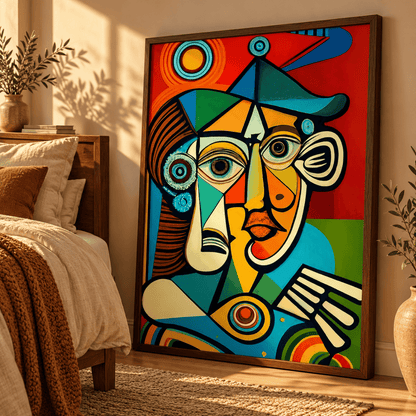 Prism Mind Face Canvas Print