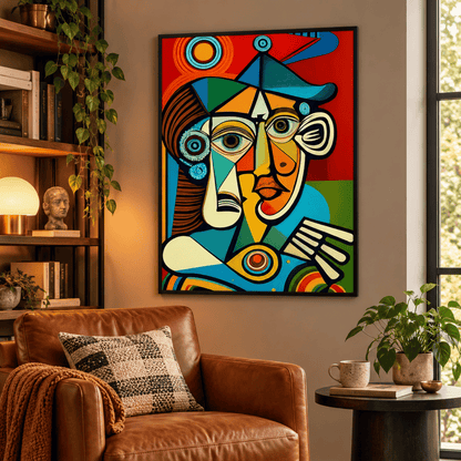 Prism Mind Face Canvas Print