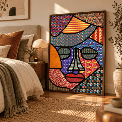 Patchwork Persona Abstract Canvas Print