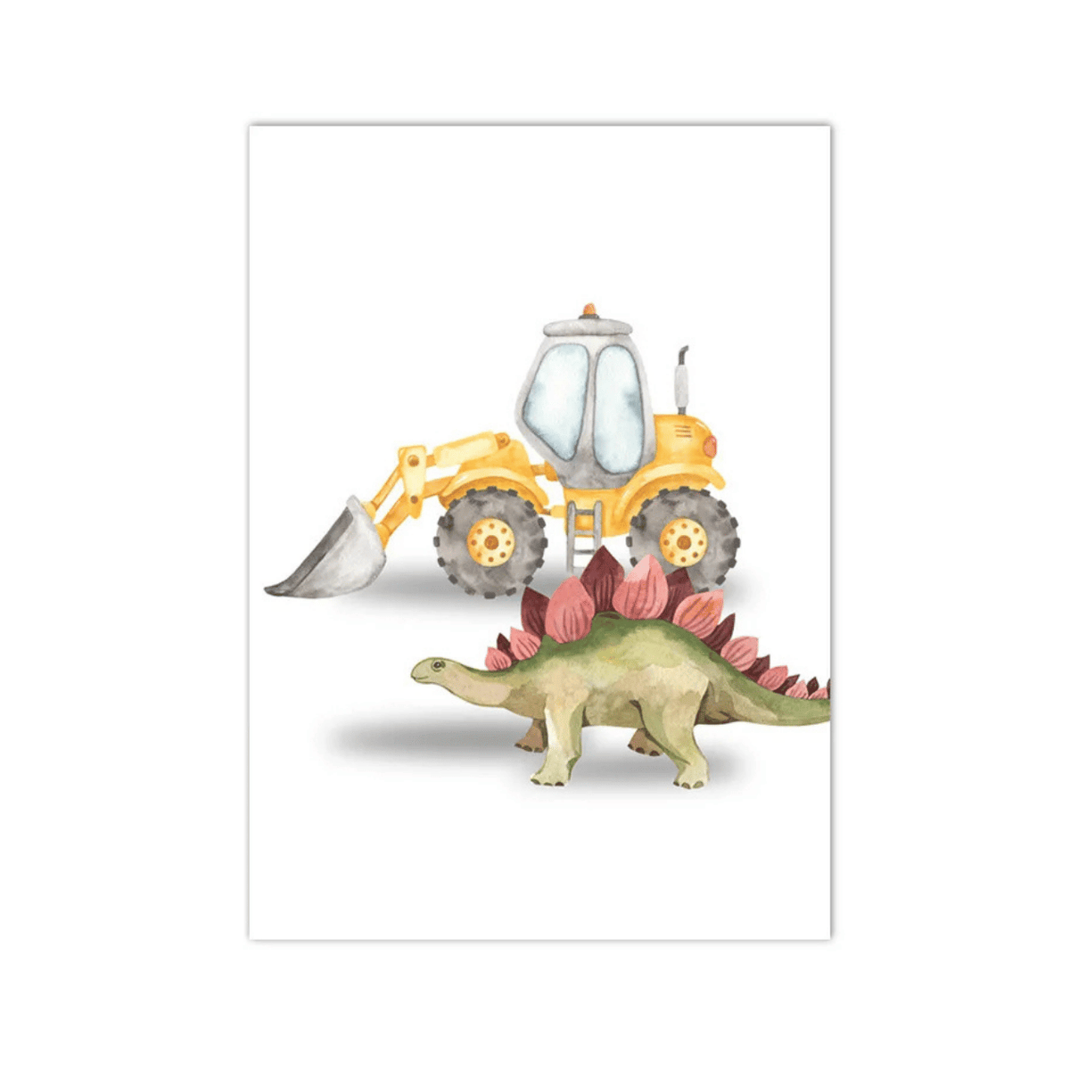 Dino Digger Adventure Canvas Print
