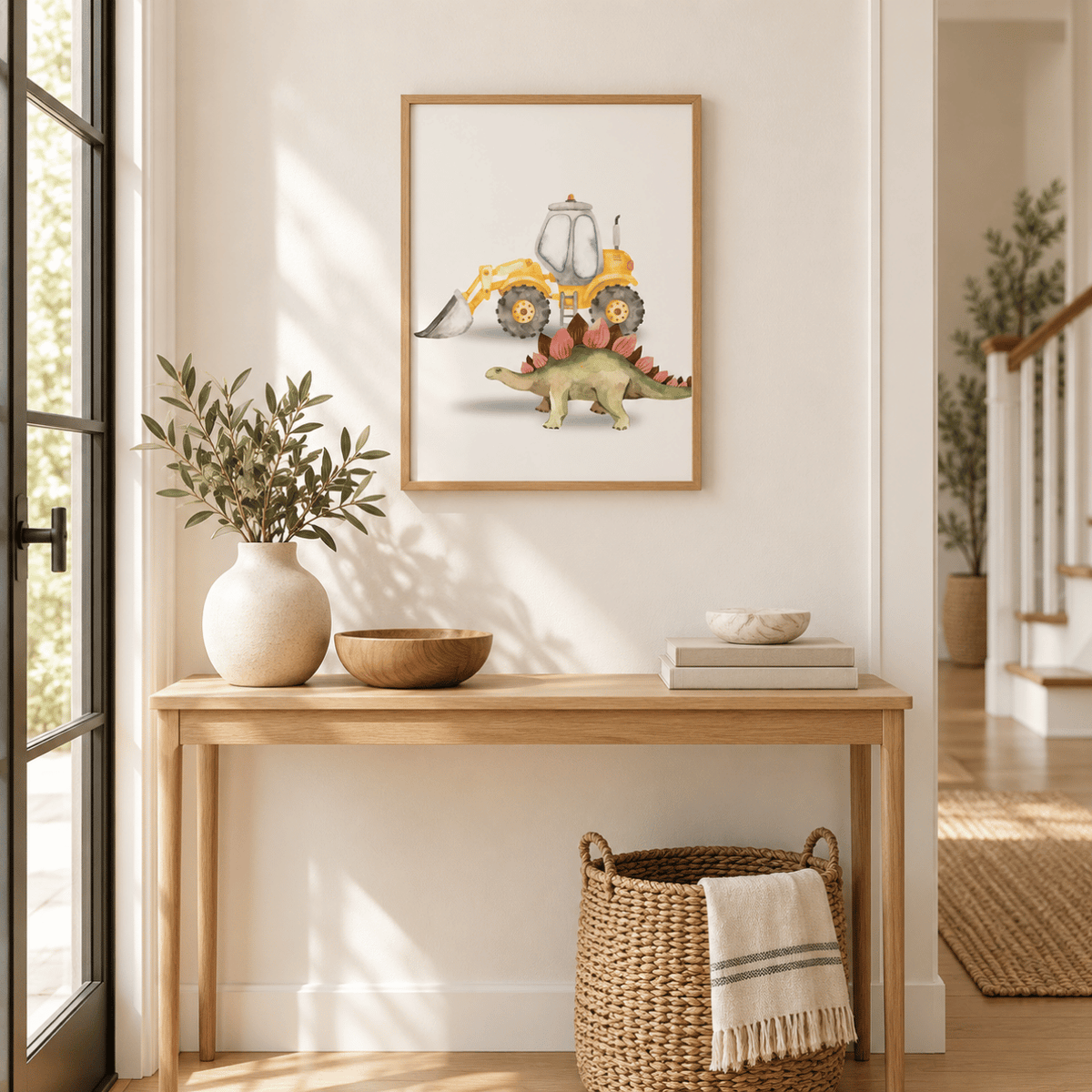 Dino Digger Adventure Canvas Print