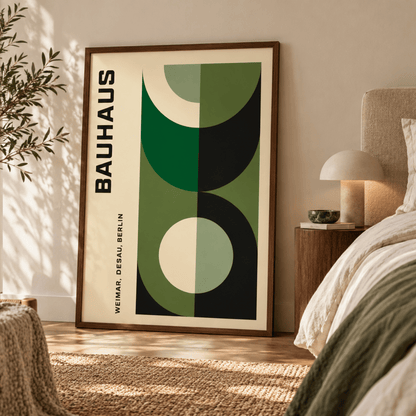 Bauhaus Evergreen Form Canvas Print