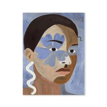 Blue Bloom Muse Canvas Print