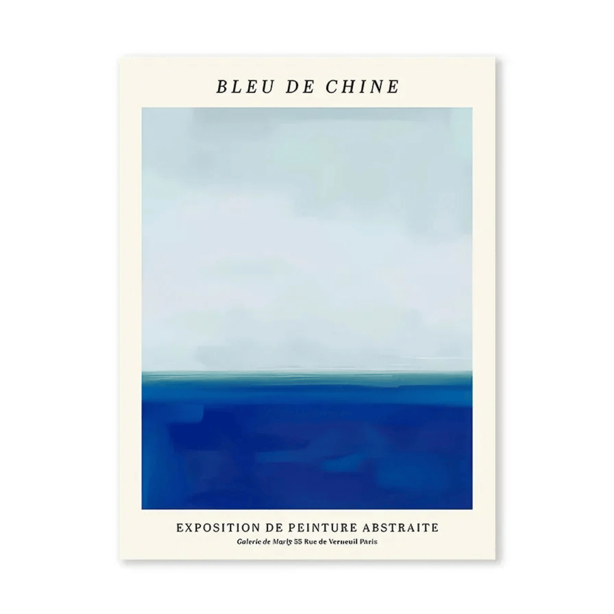Bleu de Chine Horizon Canvas Print