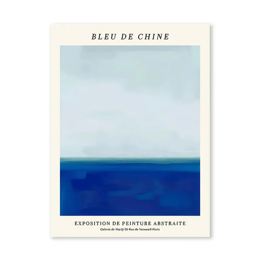 Bleu de Chine Horizon Canvas Print
