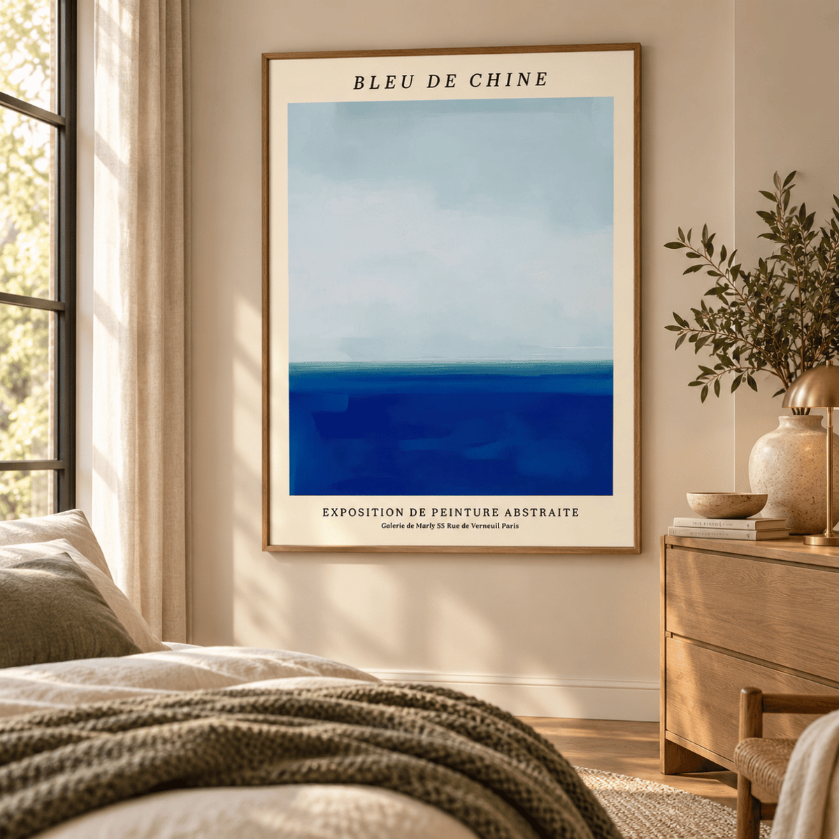 Bleu de Chine Horizon Canvas Print