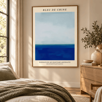 Bleu de Chine Horizon Canvas Print