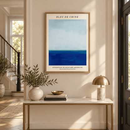 Bleu de Chine Horizon Canvas Print