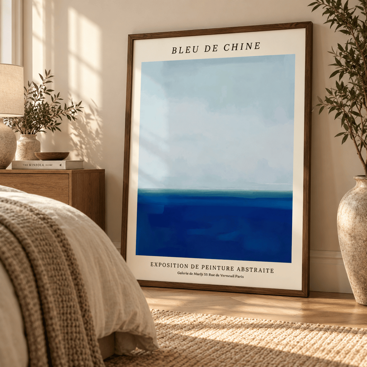 Bleu de Chine Horizon Canvas Print