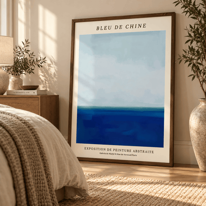 Bleu de Chine Horizon Canvas Print