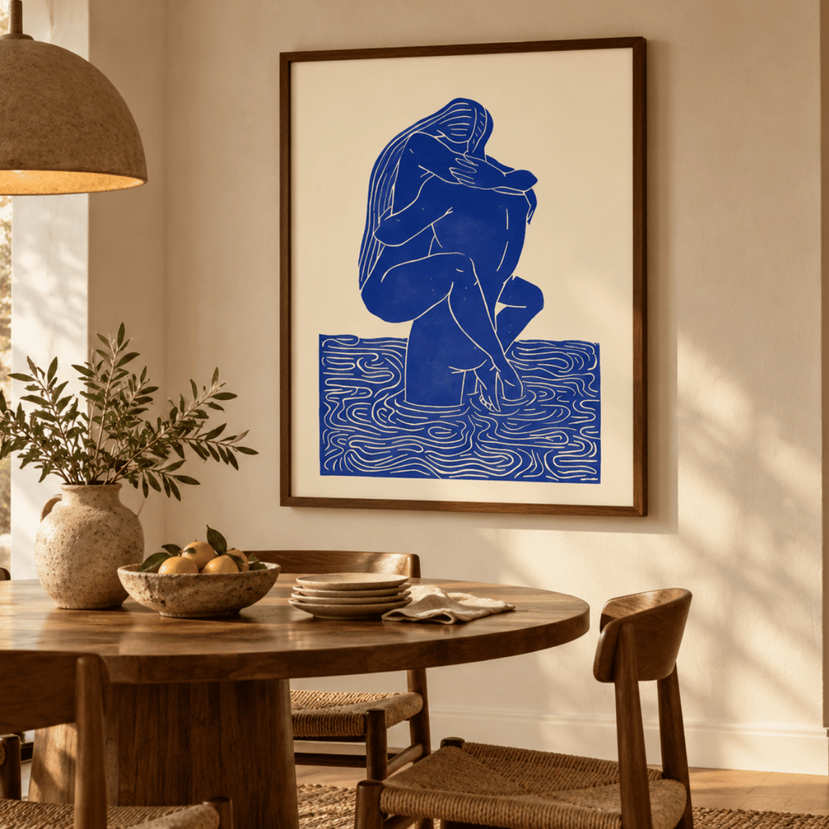 Cobalt Embrace Canvas Print