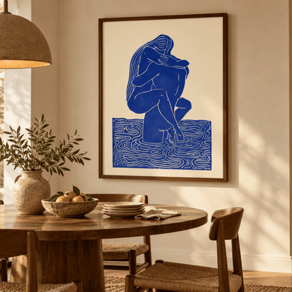 Cobalt Embrace Canvas Print