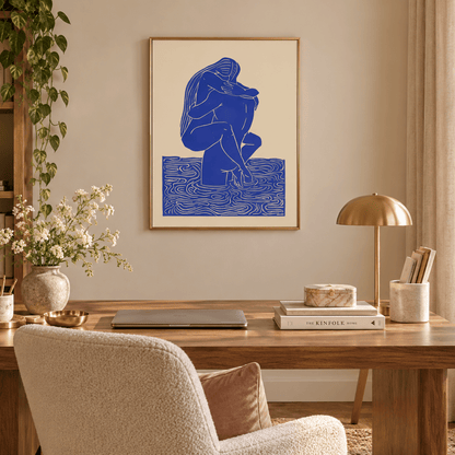 Cobalt Embrace Canvas Print