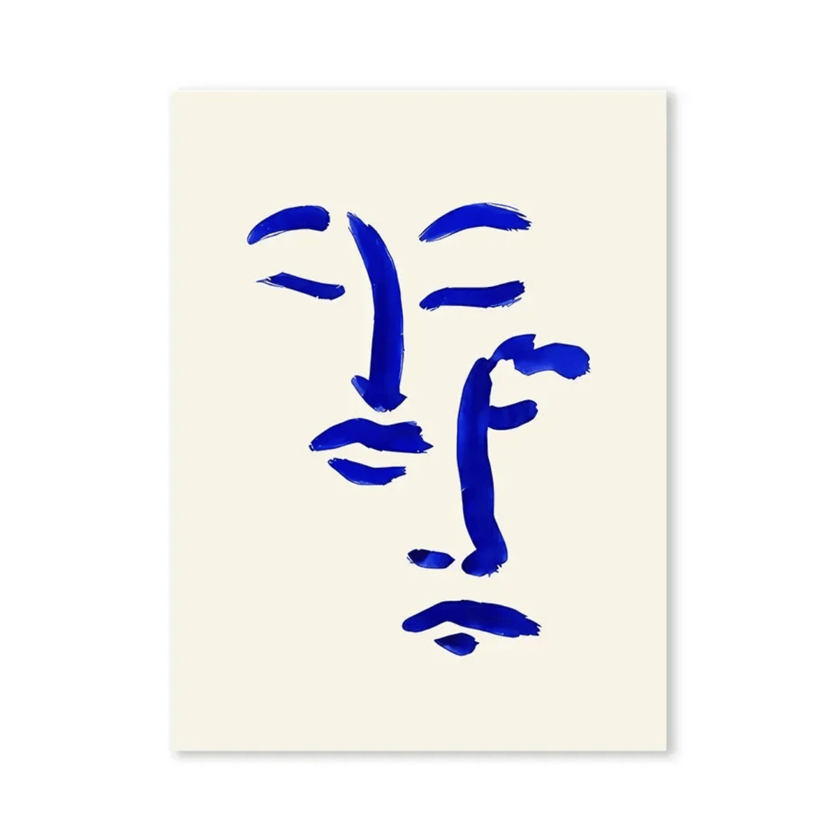 Cobalt Faces In Dialogue Canvas Print