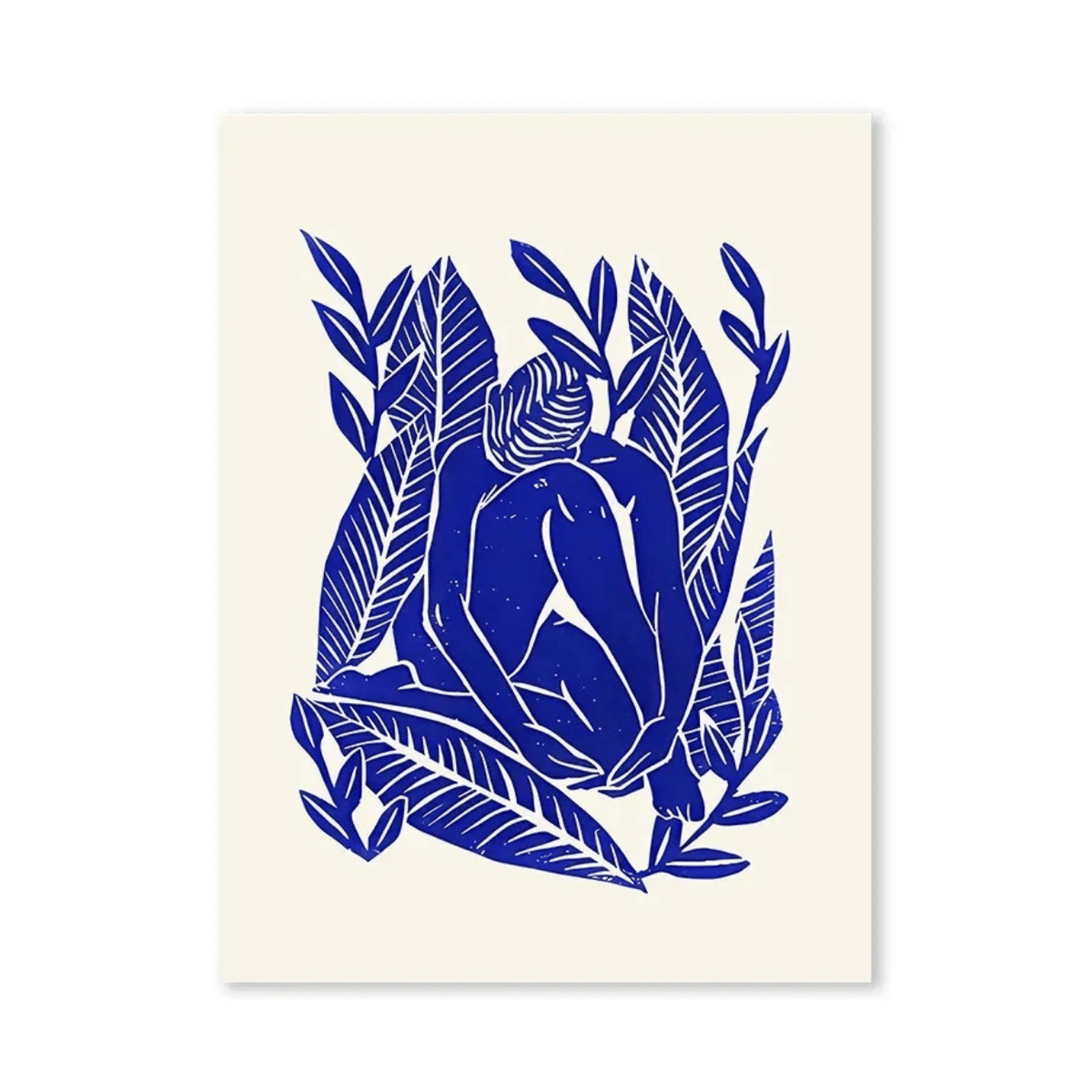 Cobalt Botanical Reverie Canvas Print