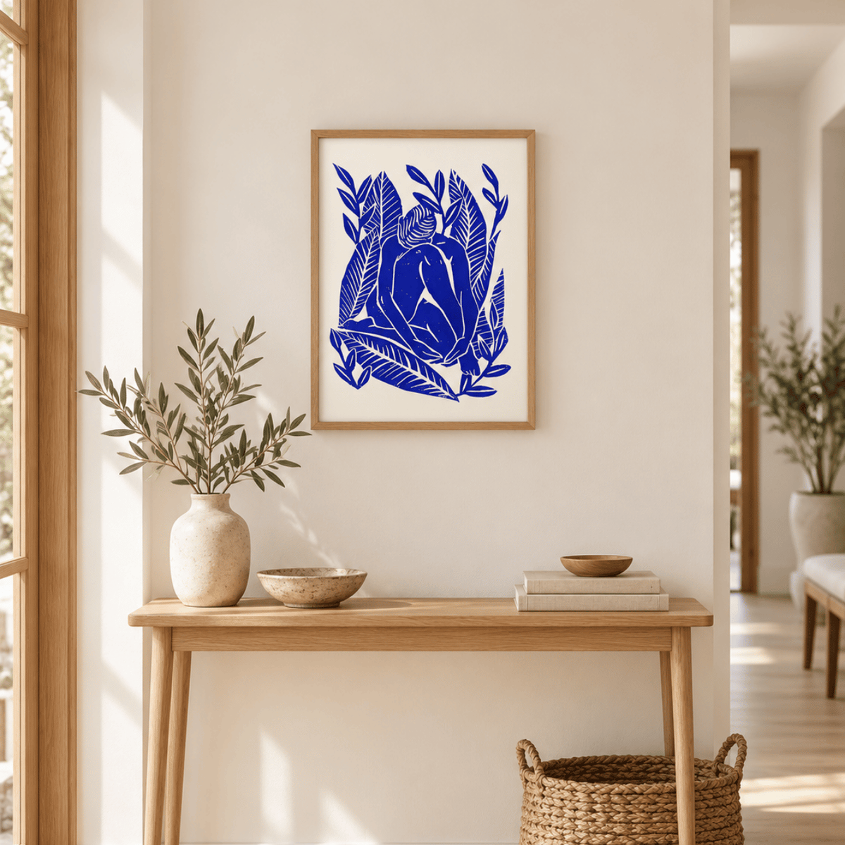 Cobalt Botanical Reverie Canvas Print