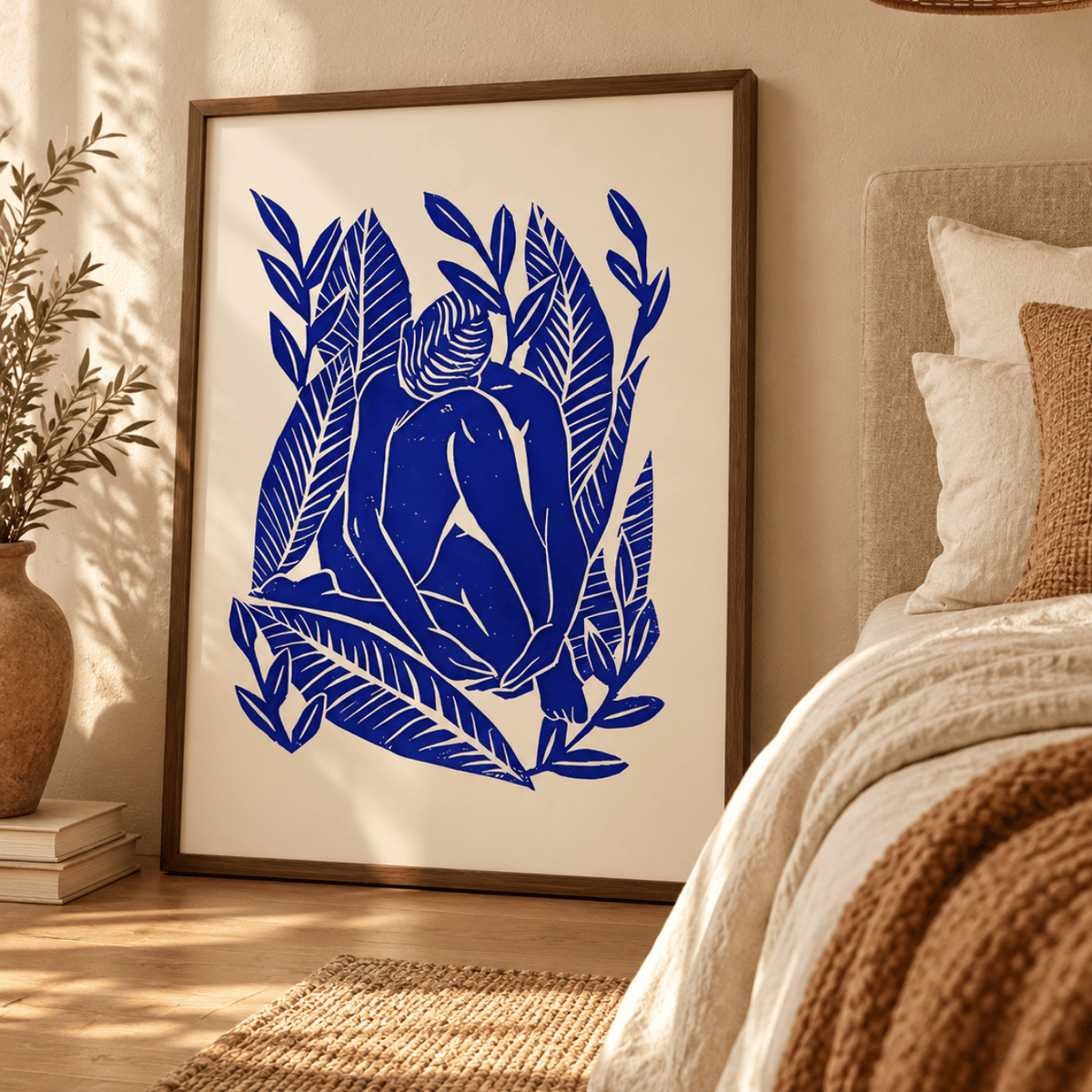 Cobalt Botanical Reverie Canvas Print