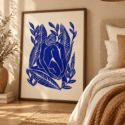 Cobalt Botanical Reverie Canvas Print