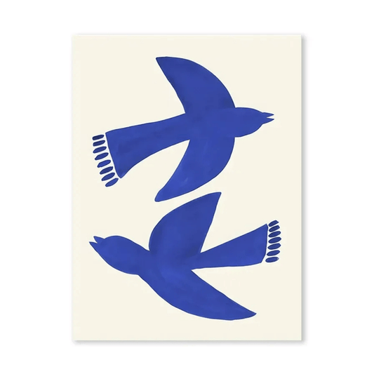 Cobalt Flight Duo Canvas Print