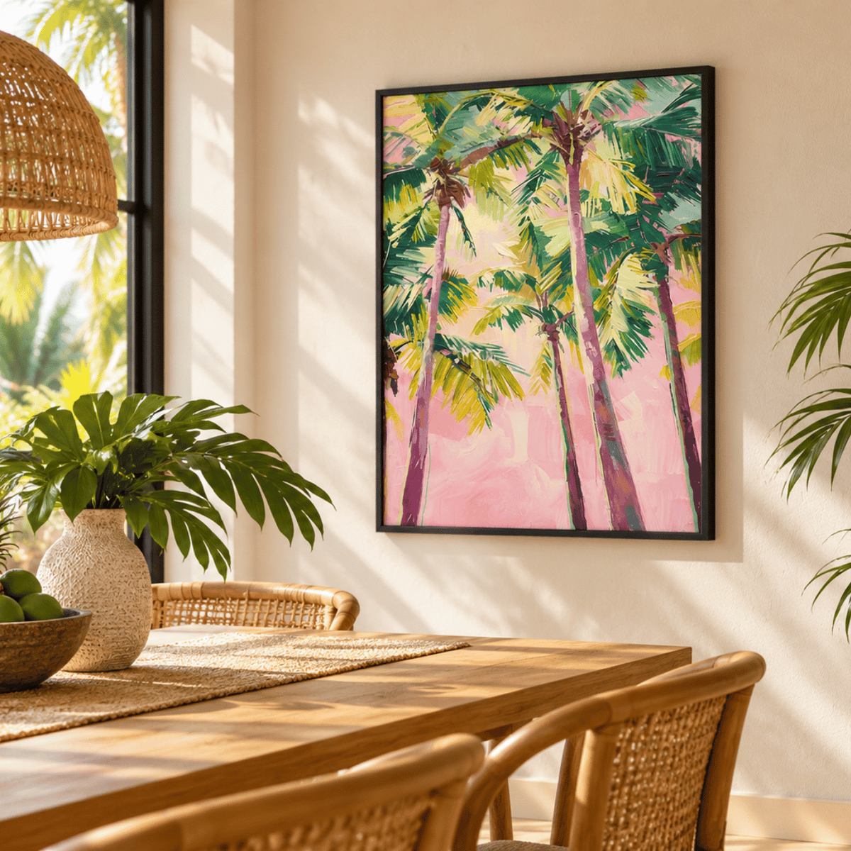 Palm Candy Skies Canvas Print